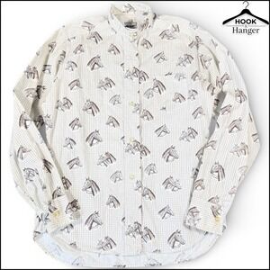 Ratcatcher Classics Variety Vintage Horse Print Womens Riding Show Shirt S sz 30